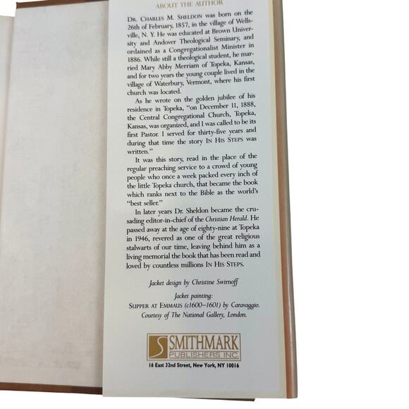 In His Steps by Charles M Sheldon Inspirational Hardcover Book - Picture 4 of 16